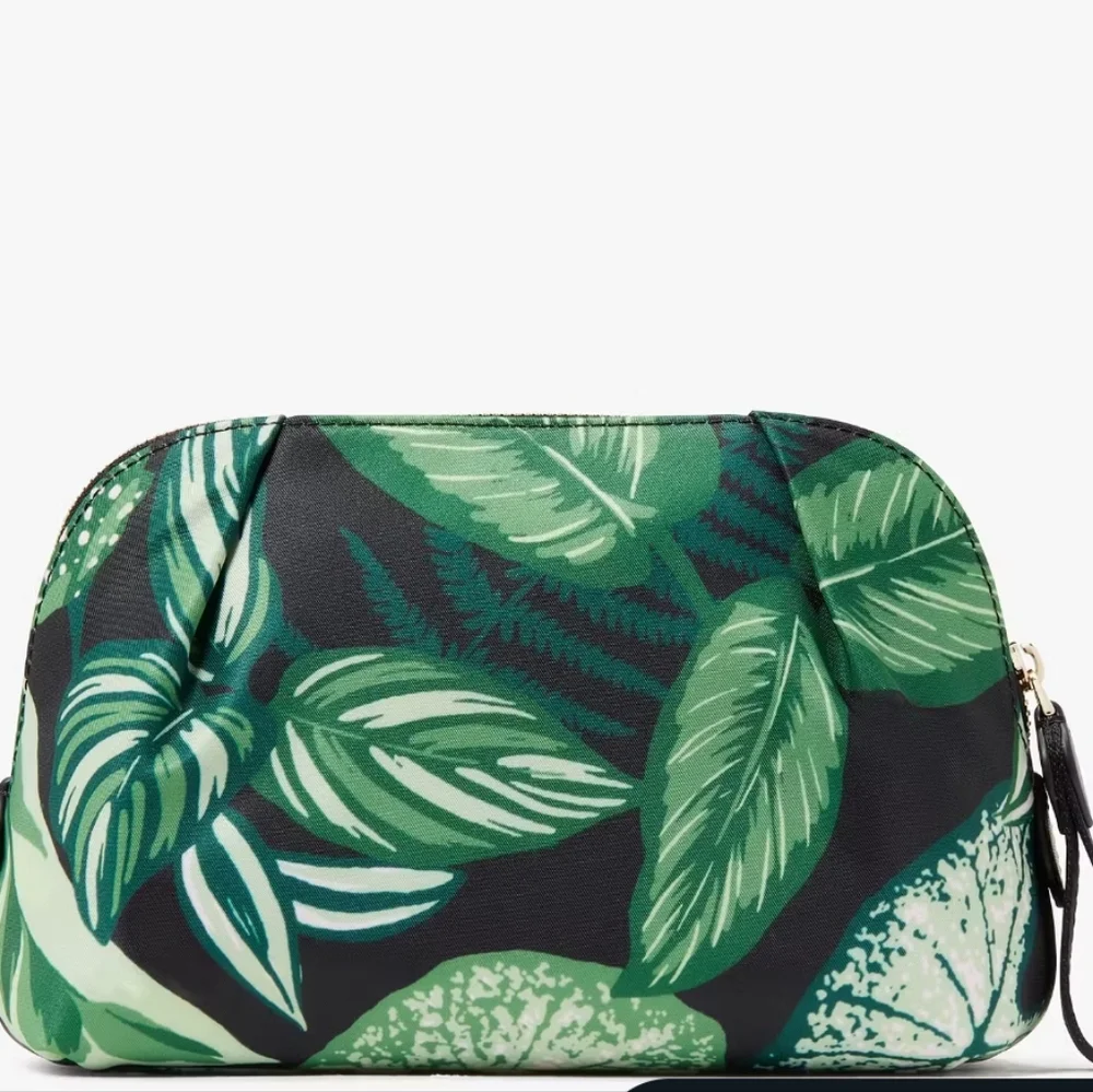 Kate Spade Chelsea Fern Foliage Cosmetic Bag KH748